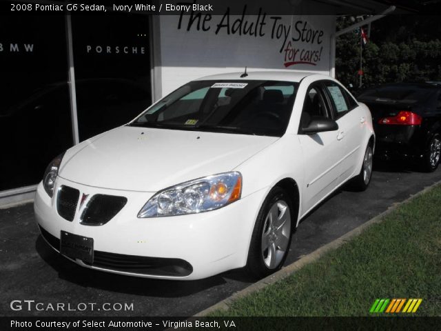 2008 Pontiac G6 Sedan in Ivory White