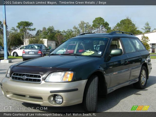 2001 Subaru Outback Limited Wagon in Timberline Green Metallic