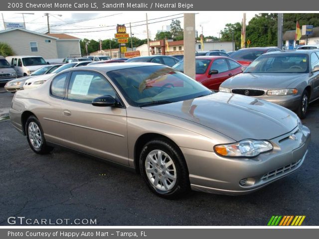 2003 Chevrolet Monte Carlo LS in Sandrift Metallic