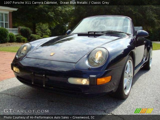 1997 Porsche 911 Carrera Cabriolet in Ocean Blue Metallic