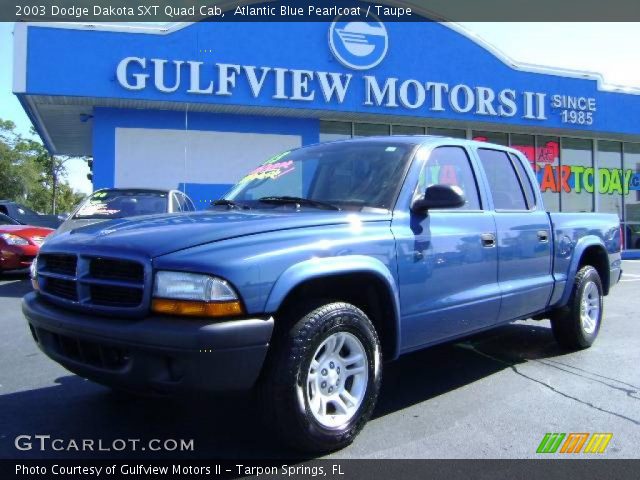 2003 Dodge Dakota SXT Quad Cab in Atlantic Blue Pearlcoat