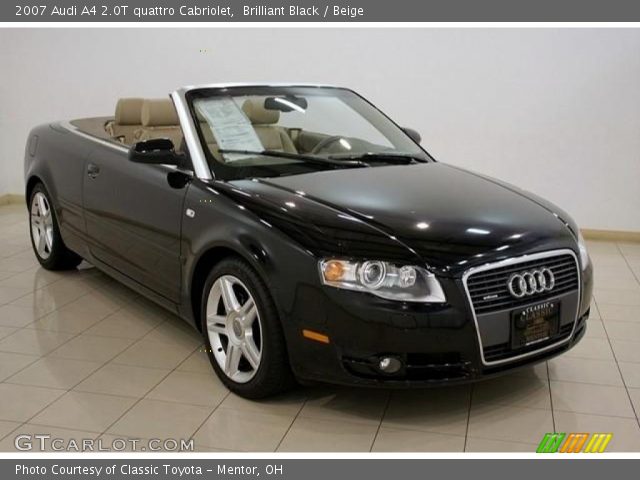 2007 Audi A4 2.0T quattro Cabriolet in Brilliant Black