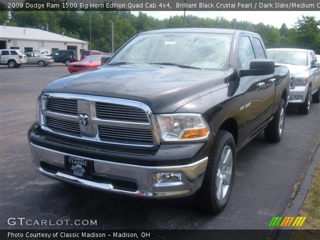 2009 Dodge Ram 1500 Big Horn Edition Quad Cab 4x4 in Brilliant Black Crystal Pearl
