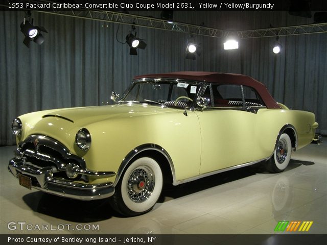 1953 Packard Caribbean Convertible Club Coupe Model 2631 in Yellow