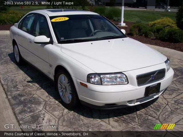 2003 Volvo S80. White 2003 Volvo S80 2.9 with