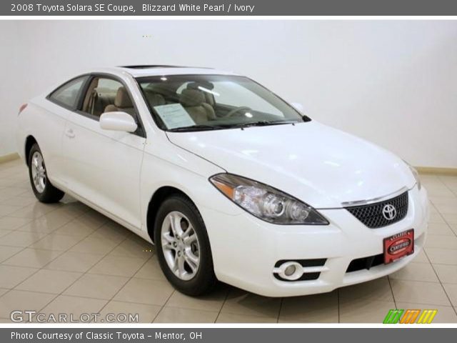 2008 Toyota Solara SE Coupe in Blizzard White Pearl