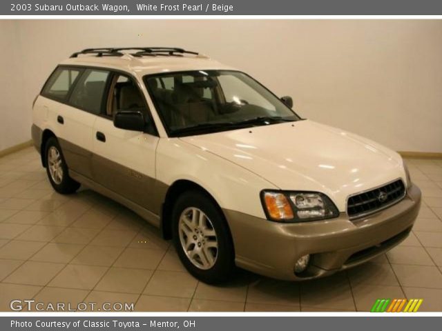 2003 Subaru Outback Wagon in White Frost Pearl