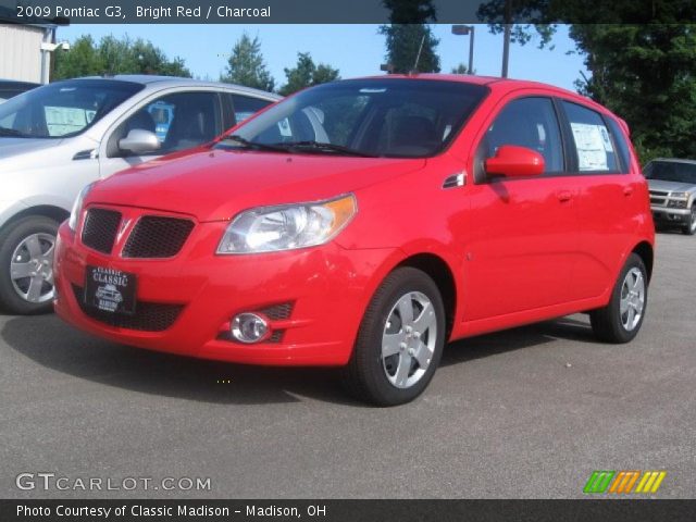 2009 Pontiac G3  in Bright Red