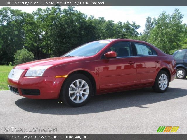 2006 Mercury Milan I4 in Vivid Red Metallic