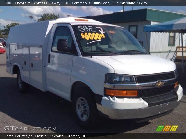 2008 Chevrolet Express Cutaway 3500 Commercial Utility Van in Summit White