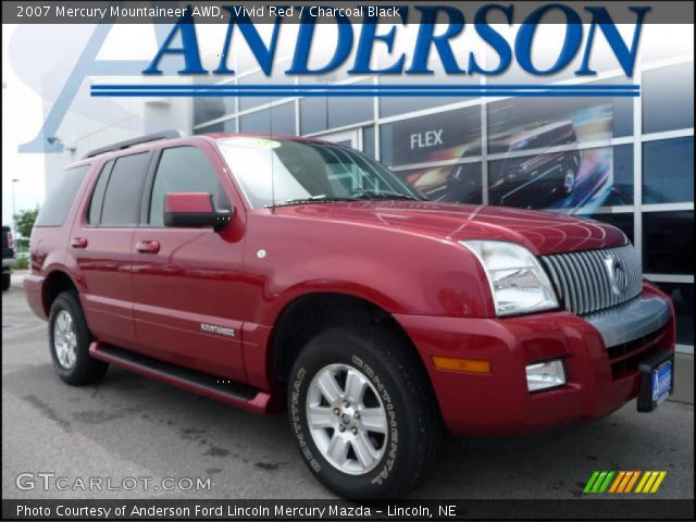 2007 Mercury Mountaineer AWD in Vivid Red