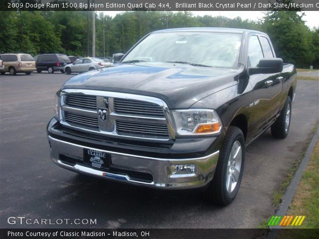 2009 Dodge Ram 1500 Big Horn Edition Quad Cab 4x4 in Brilliant Black Crystal Pearl