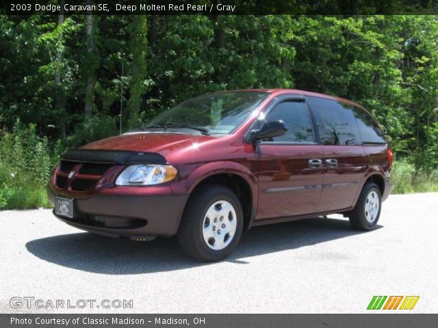2003 Dodge Caravan SE in Deep Molten Red Pearl