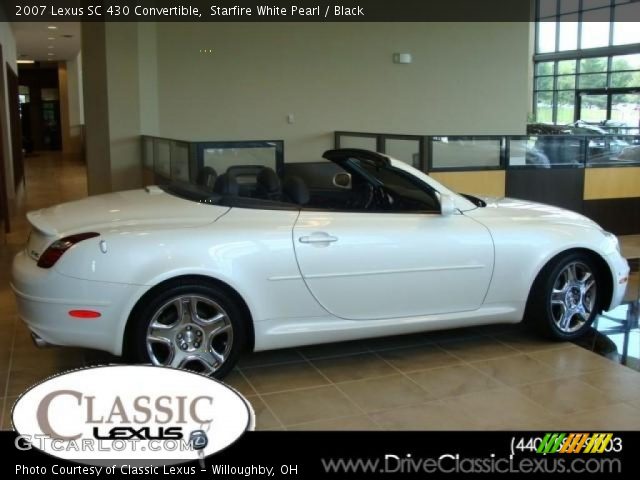 2007 Lexus SC 430 Convertible in Starfire White Pearl