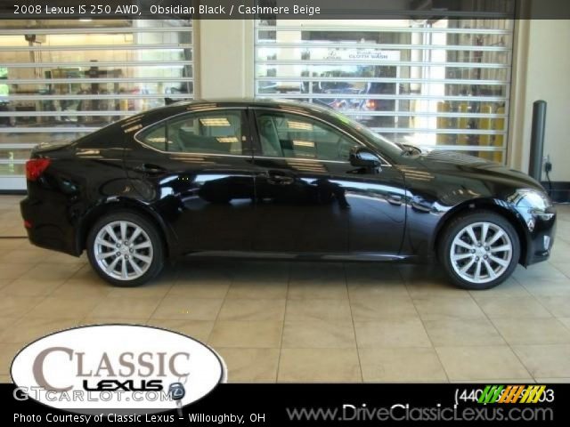2008 Lexus IS 250 AWD in Obsidian Black