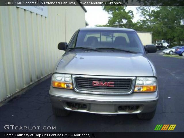 2003 GMC Sonoma SLS Extended Cab 4x4 in Pewter Metallic