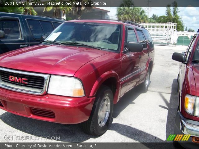 2001 GMC Jimmy SLE in Magnetic Red Metallic