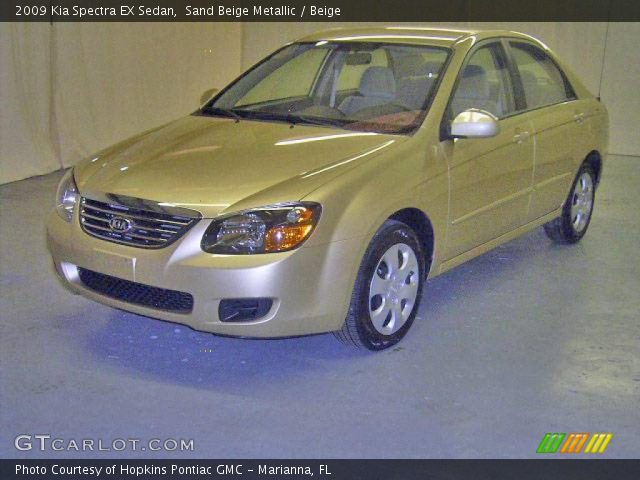 2009 Kia Spectra EX Sedan in Sand Beige Metallic