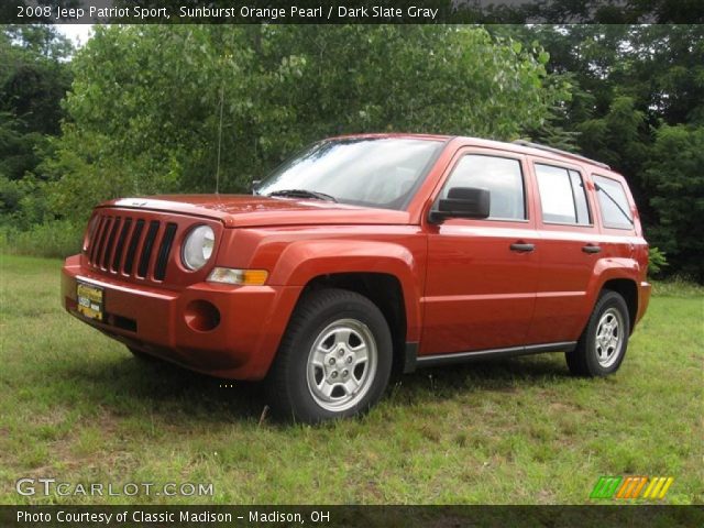 2008 Jeep Patriot Sport in Sunburst Orange Pearl