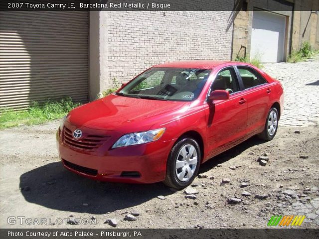 2007 Toyota Camry LE in Barcelona Red Metallic