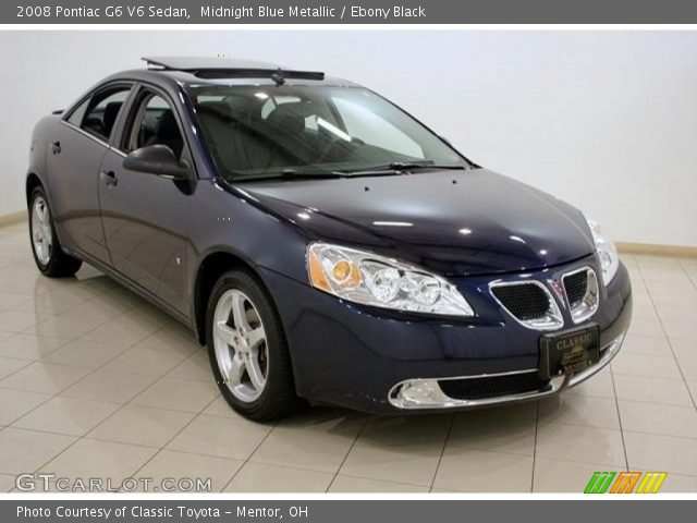 2008 Pontiac G6 V6 Sedan in Midnight Blue Metallic