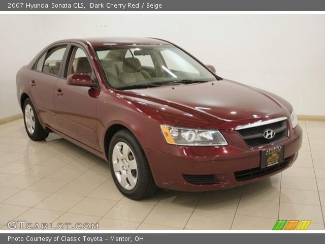 2007 Hyundai Sonata GLS in Dark Cherry Red