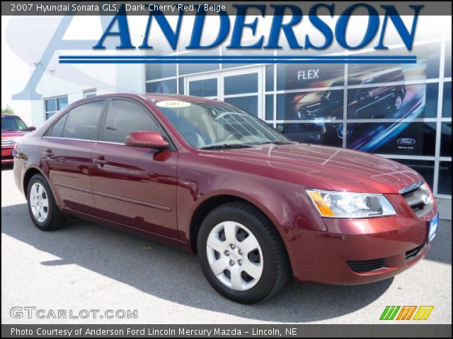 2007 Hyundai Sonata GLS in Dark Cherry Red