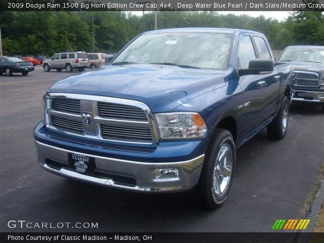 2009 Dodge Ram 1500 Big Horn Edition Crew Cab 4x4 in Deep Water Blue Pearl