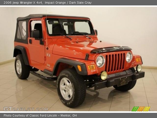 2006 Jeep Wrangler X 4x4 in Impact Orange