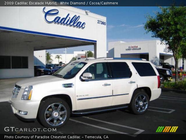 2009 Cadillac Escalade Hybrid in White Diamond