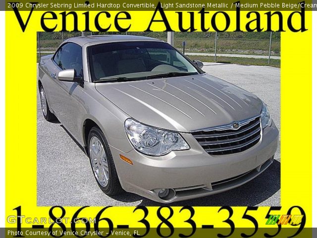 2009 Chrysler Sebring Limited Hardtop Convertible in Light Sandstone Metallic