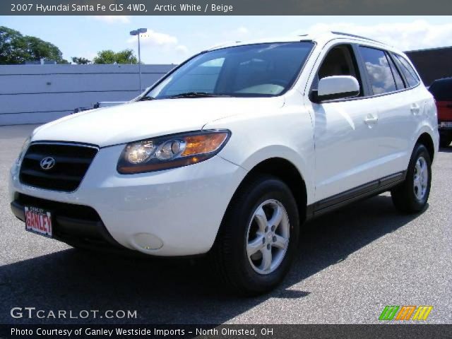 2007 Hyundai Santa Fe GLS 4WD in Arctic White