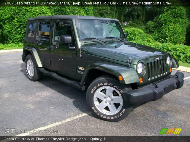 2007 Jeep Wrangler Unlimited Sahara in Jeep Green Metallic