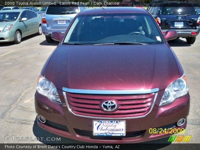 2008 Toyota Avalon Limited in Cassis Red Pearl