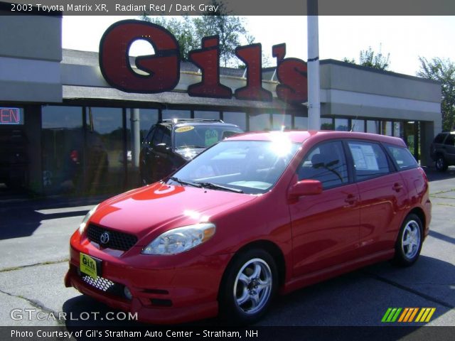 2003 Toyota Matrix XR in Radiant Red