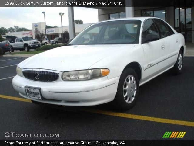 1999 Buick Century Custom in Bright White Diamond