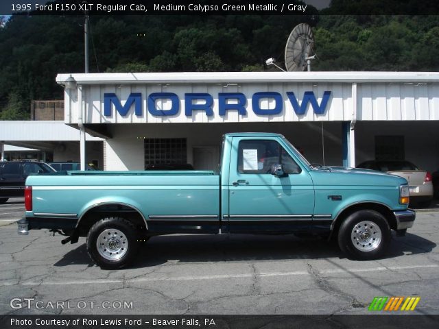 1995 Ford F150 XLT Regular Cab in Medium Calypso Green Metallic