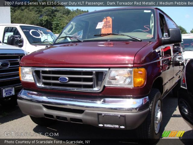 2007 Ford E Series Van E350 Super Duty XLT Passenger in Dark Toreador Red Metallic