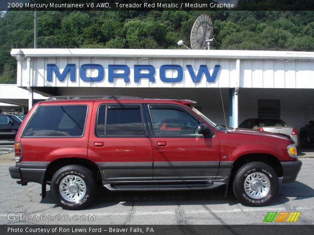 2000 Mercury Mountaineer V8 AWD in Toreador Red Metallic