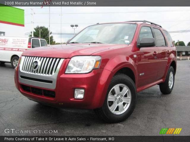 2008 Mercury Mariner V6 in Vivid Red Metallic