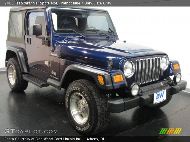 2003 Jeep Wrangler Sport 4x4 in Patriot Blue