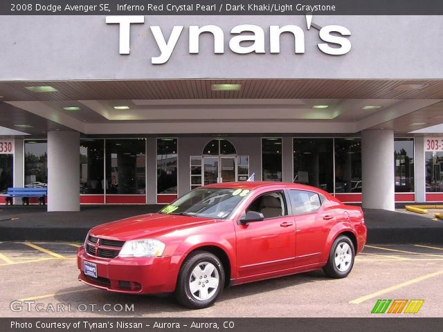 2008 Dodge Avenger SE in Inferno Red Crystal Pearl