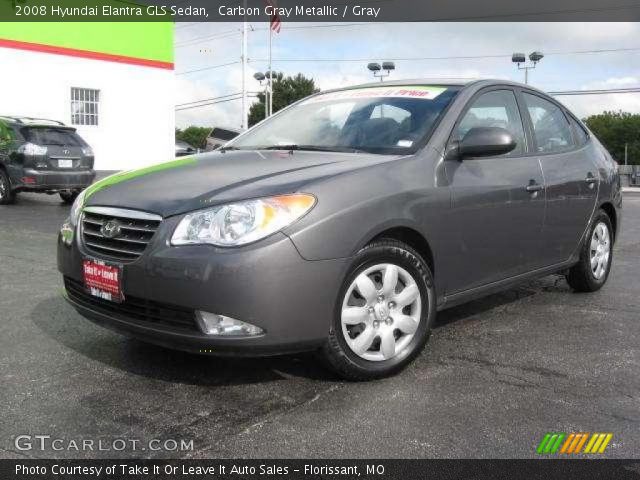 2008 Hyundai Elantra GLS Sedan in Carbon Gray Metallic
