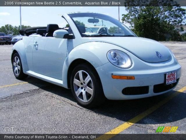2006 Volkswagen New Beetle 2.5 Convertible in Aquarius Blue