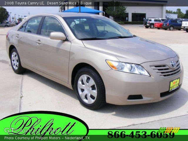 2008 Toyota Camry LE in Desert Sand Mica