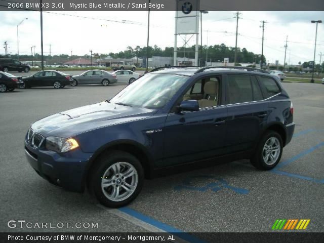 2006 BMW X3 3.0i in Mystic Blue Metallic