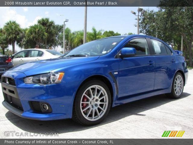 2008 Mitsubishi Lancer Evolution GSR in Octane Blue Pearl