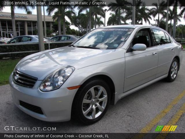 2006 Infiniti G 35 Sedan in Liquid Platinum Metallic