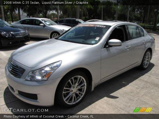 2008 Infiniti G 35 Sedan in Liquid Platinum Silver