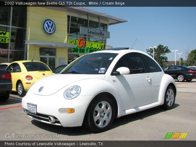 2002 Volkswagen New Beetle GLS TDI Coupe in White